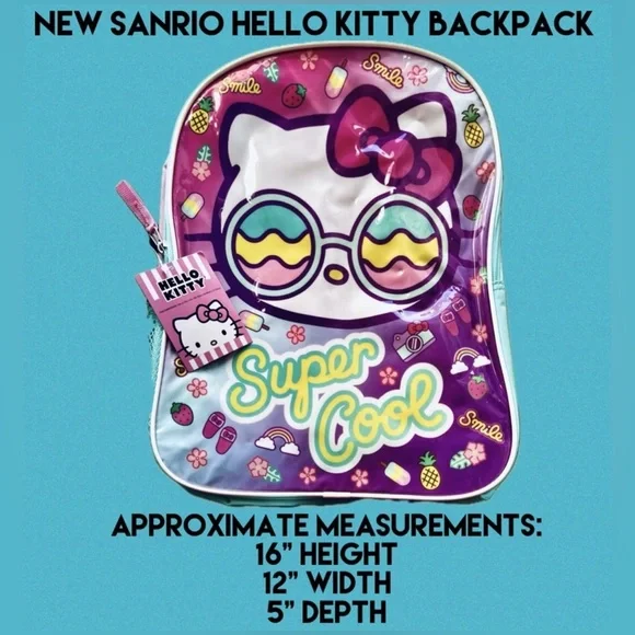 Hello Kitty Backpack Bundle Lot 89 New Pieces of Fun Some Sanrio some nonbrand